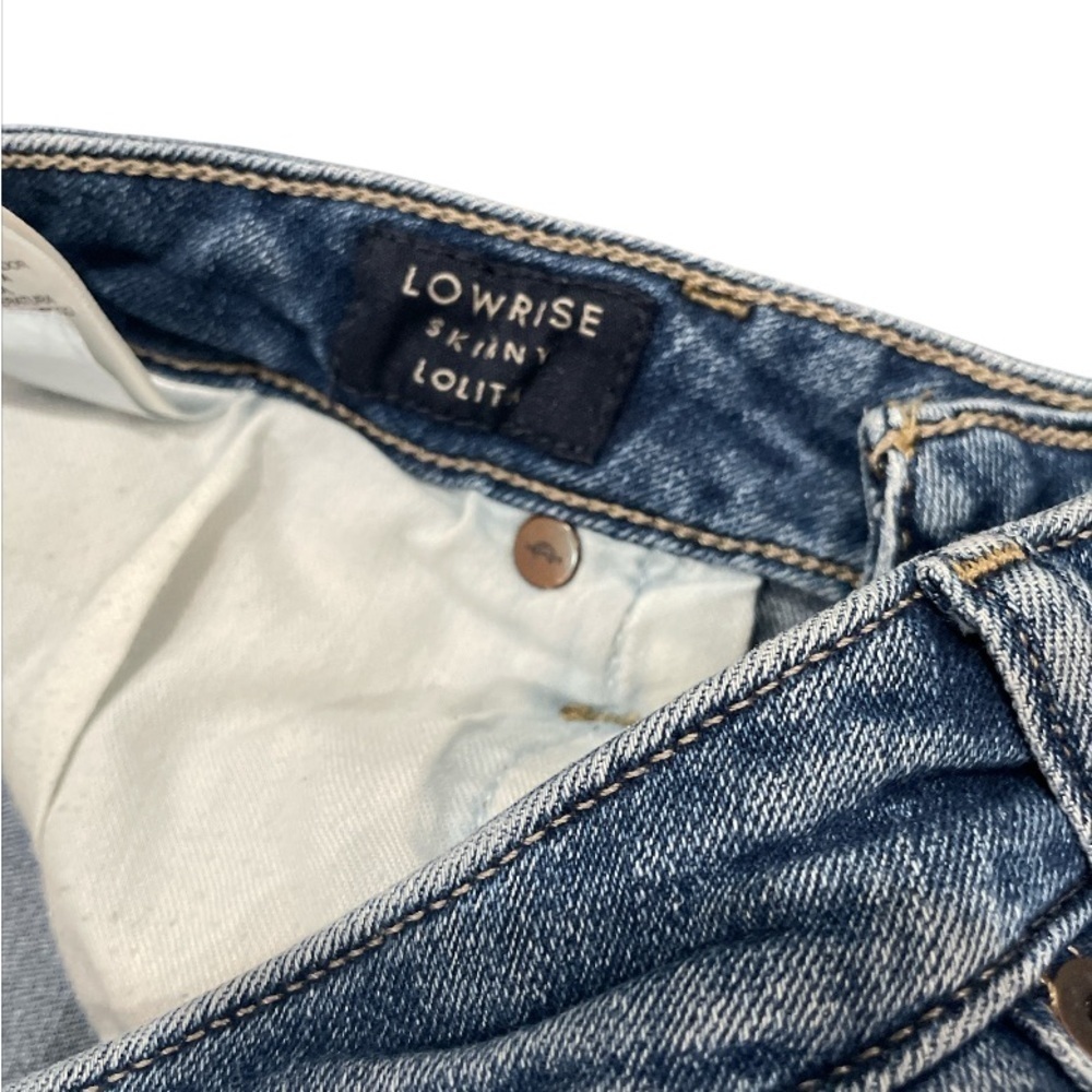 Lucky Brand Low rise Skinny Lolita  Classic Blue Denim Jeans Size 8/29 Ankle - Picture 3 of 5
